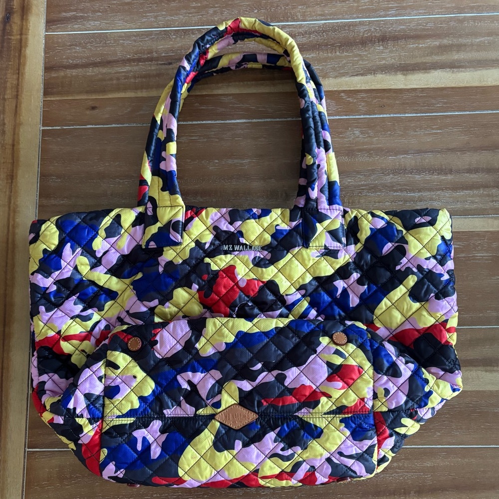 MZ Wallace Medium Metro Nylon Tote Multi-Camo